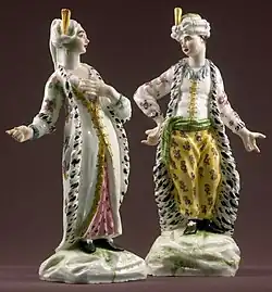 Couple dressed as Persians, c. 1760