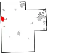 Location within Creek County in Oklahoma