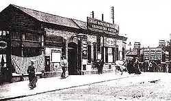 The station building in c.1910