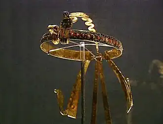 Inlaid fillet or diadem from the wrappings of the head