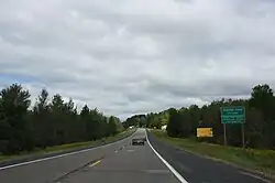 Photograph of the city limits sign showing
