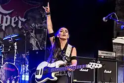 Marta Gabriel of Crystal Viper during the Metal Frenzy concert, 2024