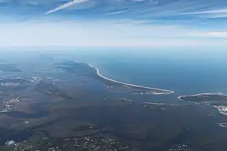 Aerial view of Cumberland Island