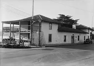 The Old Custom House in Monterey, the first designated California Historical Landmark, where U.S. Commodore John Drake Sloat raised the American flag and declared California part of the United States in 1846
