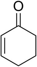 Skeletal formula of cyclohexenone