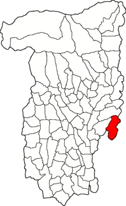 Location in Vâlcea County