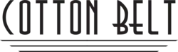 "COTTON BELT" in an Art Deco font