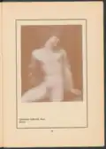Example of a censored page containing a painting by Léonard Sarluis, from "DER EIGENE" magazine scan hosted on Humboldt University of Berlin website