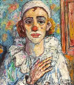 Ernesto the Clown (ca.1975), 27.5 x 31.5in, Private Collection - Notable