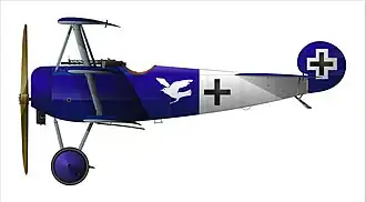Fokker Dr. I of Lt Raben Jasta 15