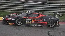 Thierry Vermeulen driving the Verstappen.com Racing Ferrari 296 GT3 in the 2024 Deutsche Tourenwagen Masters at the Red Bull Ring