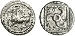 Coinage of Kuprlli. Circa 470-440 BC.[5]
