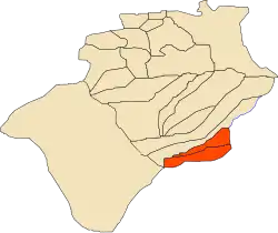 Location of Ouled Khodeïr within Béchar Province