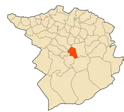 Location of Aïn Ghoraba within Tlemcen Province