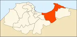 Map of Algiers Province highlighting Dar El Beïda District