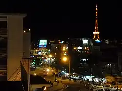 The Eiffel Tower shape telecommunications tower in Da Lat, Vietnam