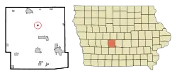 Location of Minburn, Iowa
