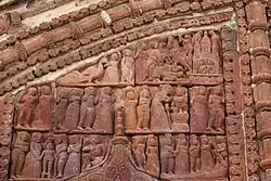 Terracotta relief in Damodara temple