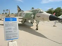 A Dassault Mirage IIICJ Shahak of 101 Squadron "First Fighter", also in a squadron at Ramat David