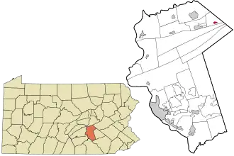 Location in Dauphin County and the U.S. state of Pennsylvania.
