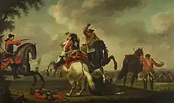 A Skirmish between English and French Cavalry