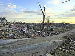 Image 15Widespread destruction in a residential area of Dawson Springs (from 2021 Western Kentucky tornado)