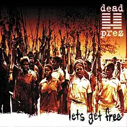 The cover art of the album depicts an open call for armed revolution by African revolutionists
