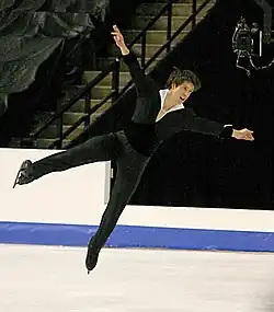 Death drop into a back sit spin (Ryan Jahnke)