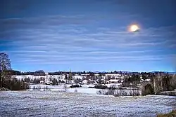 Dellenbygden with Delsbo Church and belfry