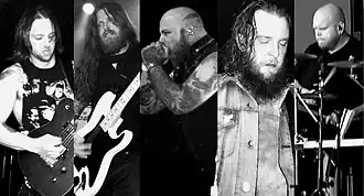 Demon Hunter's current lineup. L–R: Judge, Scott, Clark, Dunn, and Watts
