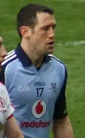 Denis Bastick was sent off for Dublin.