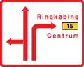 G15: Lane diagram sign
