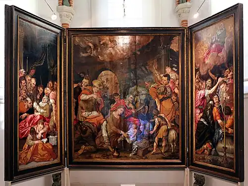 The triptych in the museum today