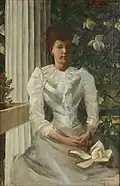 Victorian Woman in White, 1891