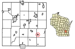 Location of Neosho in Dodge County, Wisconsin.
