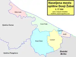 Location of Donji Žabar