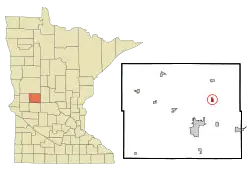 Location of Carlos, Minnesota