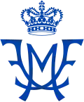 Dual monogram of Frederik and Mary