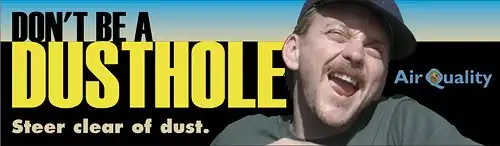 Dusty the Dusthole bumper sticker 2003