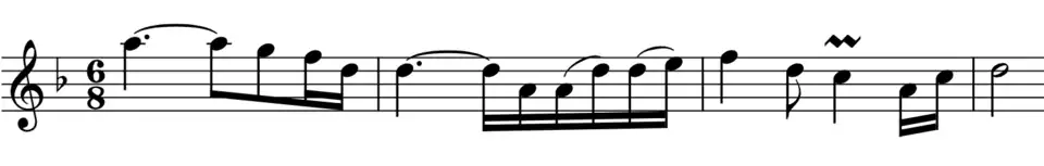 Second movement, theme
