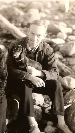 EB White and his dog Minnie