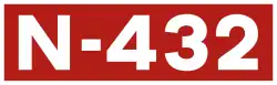 National road N-432 shield}}