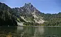 The southeast subsidiary subpeak (5,831 ft) of Merchant Peak from Eagle Lake.