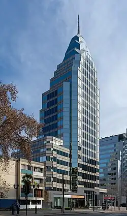 Building hosting the Embassy of Brazil in Santiago de Chile