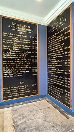 Original Royal Infirmary donations