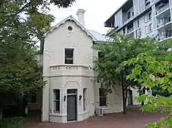This is an image of Edith Cowan's old home in West Perth before it was transported to the university's Joondalup campus and is currently occupied by the Peter Cowan Writers Centre.