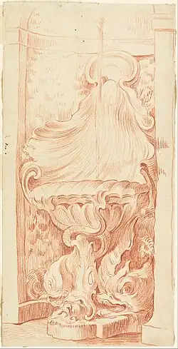 Design for Fountain in Niche, c. 1735, Cooper–Hewitt, National Design Museum