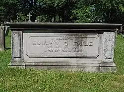Inscription reads: "In memory of / Edward G Faile / Died April 29, 1864 / In the 66th year of his age"