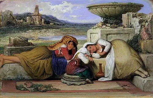 Mendicants of the Roman Campagna by Edward Villiers Rippingille