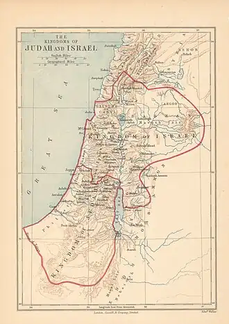 The Kingdoms of Judah and Israel, produced by Edward Weller c. 1890